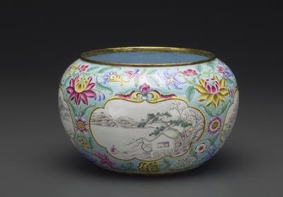 图片[2]-Copper waterpot with painted enamels, Qing dynasty, Qianlong reign (1736-1795)-China Archive